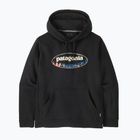 Men's sweatshirt Patagonia '95 Oval Logo Uprisal Hoody Black: Kaleido