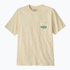 Men's T-shirt Patagonia Midweight '95 Oval Logo Pocket Tee undyed natiral