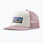 Baseball cap Patagonia P-6 Logo Trucker white w/quiet violet