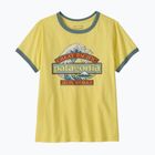 Women's T-shirt Patagonia Great Waves Ringer Tee lemon zest