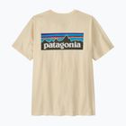 Men's T-shirt Patagonia P-6 Logo undyed natural