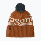 Winter hat Patagonia Powder Town hut tripper logo: cinnamon brown