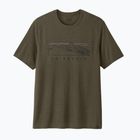 Men's T-shirt Patagonia Cap Cool Trail Stratapeaks basin green