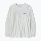 Women's longsleeve Patagonia P-6 Logo Responsibili-Tee LS fiber white