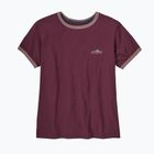 Women's T-shirt Patagonia Fitz Roy Foothills Ringer Tee berry fig