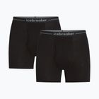 Men's thermal boxers Icebreaker Merino 150 Anatomica Boxers wFly 2 Pack black