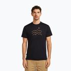Men's T-shirt icebreaker Merino 125 Cool-Lite Sphere Tee Across The Peaks black