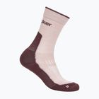 Women's socks icebreaker Merino Hike+ Light Crew pink quartz/java