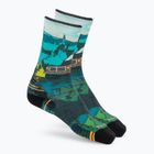 Socks Smartwool Hike Trail Trekker Print Crew winter moss