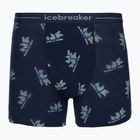 Men's thermal boxers Icebreaker Merino 150 Anatomica BearTour AOP Boxers midnight navy