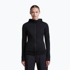Women's trekking sweatshirt Icebreaker Merino 200 Realfleece Descender Half Zip Hoodie black