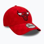 New Era Tonal Check 9Forty Chicago Bulls baseball cap red