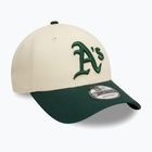 New Era Colourblock 9Forty Oakland Athletics baseball cap light beige