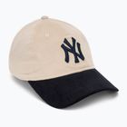 New Era Block Cord 9Twenty New York Yankees baseball cap light beige