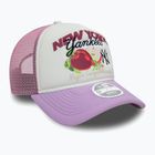 New Era Fruit Graphics Trucker New York Yankees dark pink baseball cap