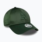 New Era Satin 9Forty Oakland Athletics baseball cap dark green