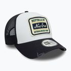 New Era NE Patch Distressed Trucker cap white