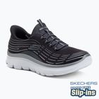 Women's shoes SKECHERS Summits Plus Soft Luster charcoal/silver