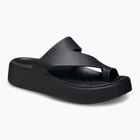 Women's Crocs Getaway Platform Toe Loop flip flops black