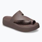 Women's Crocs Getaway Platform Toe Loop truffle flip flops