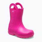 Children's wellingtons Crocs Handle It Rain Boot Kids pink crush