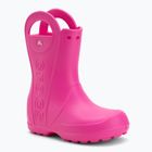 Children's wellingtons Crocs Handle It Rain Boot Kids pink crush