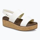 Women's Crocs Brooklyn Cork Low Wedge chalk sandals