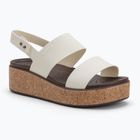 Women's Crocs Brooklyn Cork Low Wedge chalk sandals
