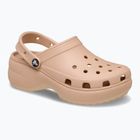Women's slides Crocs Classic Platform Clog pink caramel