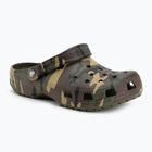 Slides Crocs Classic Camouflage army green/multi
