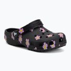 Children's slides Crocs Classic Flower black