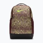 Training backpack Nike Brasilia 9.5 24 l burgundy crush/black/volt