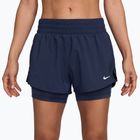 Women's running shorts Nike One Dri-FIT 2IN1 midnight navy/white