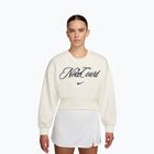 Women's sweatshirt Nike Court Collection French Terry Crew Neck sail/midnight navy