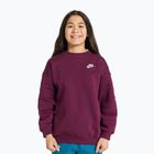 Children's sweatshirt Nike Sportswear Club Fleece bordeaux/white