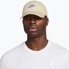 Baseball cap Nike Club Unstructured Futura Wash light khaki/sapphire