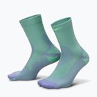 Socks Nike Running Lightweight Micro Crew iron purple/voltage green/voltage green