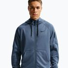Men's training sweatshirt Nike Therma Fit Full-Zip diffused blue/diffused blue/black