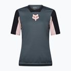 Women's cycling shirt Fox Racing Defend Jersey Creation SS deep cobalt