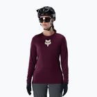 Women's cycling longsleeve Fox Racing Ranger Fox Head LS dark maroon