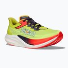 Running shoes HOKA Rocket X 3 neon yuzu/squid ink