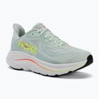 Women's running shoes HOKA Clifton 10 sea glass/neon flame