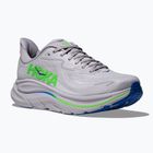 Men's running shoes HOKA Clifton 10 Wide ash grey/neon green