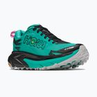 Women's running shoes HOKA Mafate 5 black/electric aqua