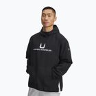 Men's sweatshirt Under Armour Unstoppable Woven Hoodie black/white