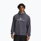 Men's sweatshirt Under Armour Unstoppable Woven Hoodie castlerock/white