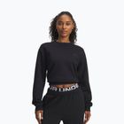 Women's training sweatshirt Under Armour Icon Vida Fleece Crew black/black