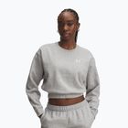 Women's sweatshirt Under Armour Rival Fleece Piped Crew mod gray light heather/white