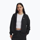 Women's jacket Under Armour Rival Woven Hoody black/black/white