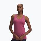 Women's training T-shirt Under Armour HeatGear Armour Racer fuchsia dusk/white